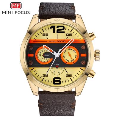 China Full Calendar Fashion Multifunctional Waterproof Luxury Leather Men's Sports Digital Quartz Mechanical Watches for sale