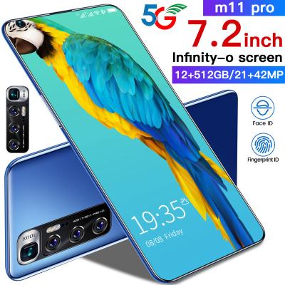 China Dual SIM Card 2022 New M11 pro Unlocked Smartphone With Dual Sim Card Face Id Original Unlock Android 9.0 5gb+512gb Celulares for sale