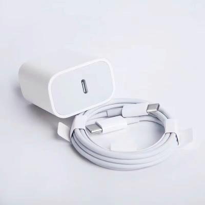 China Mobile Phone Charging For iPhone13 Adapter PD 20W USB-C Charger Original Fast Charger EU USA Plug In 18W Wall Charger Cable For iPhone 13 12 for sale