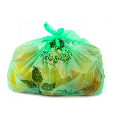 China Reusable biodegradable 100% biodegradable eco-friendly bags supermarket BIODEGRADABLE shopping bag the compostable T-shirt bags for sale