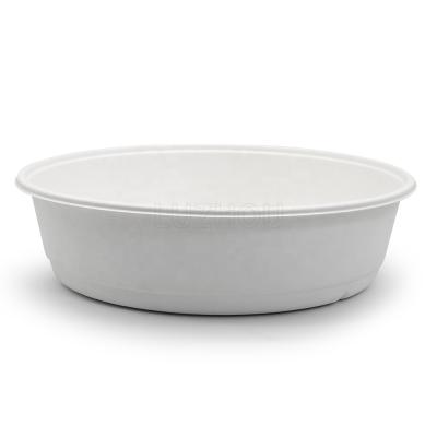 China Traditional Disposable 3500ML Paper Rolls Bagasse Takeout Cornstarch Food Bowl Compostable Biodegradable Disposable Paper Bowls for sale