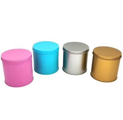 China Eco-friendly Tin Can Manufacturer Color Metal Material Custom Tinplate Round Packaging Tea Cans Metal Cans for sale