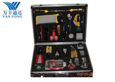 China Fusion Splicing Fiber Optic Tool Kit 26 Yools In One Case 430 × 330 × 135 mm for sale