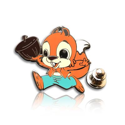 China 3D Personalized Animal Pin Logo Hard Enamel Lapel Button Clutch Badge Custom Maker for sale