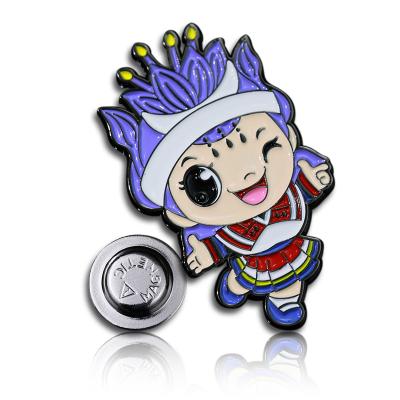 China China Metal Badges Pins Custom Lapel Pins Custom Logo Brooches Pins Cartoons No Min Metal Magnet Badges for sale