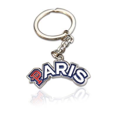 China Paris factory low price sale custom paint logo enamel pin global custom key chain for sale