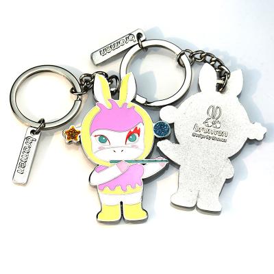 China Global Custom Commemorative Cute Enamel Pin Wholesale Custom Low Price Selling Rabbit Factory Custom Key Chain for sale