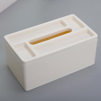 China Sustainable Tissue Box Holder With Lid Tissue Dispenser Box Tissue Dispenser for sale