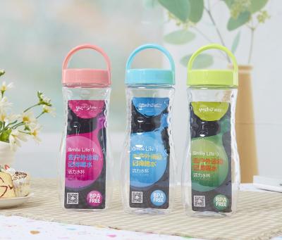 China Morden Sports Water Bottle Straw Water Bottle Screw Lid Luxury Clear Plastic Bottle for sale