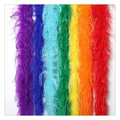 China Decoration Factory Directly Supplying 2 Yards Ostrich Feather Boa 1~20ply Ostrich Boa Bulk Cheap For Wholesale for sale