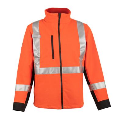 China Water Proof Water Resistant OEM Work Use Hi Strength Low Price Reflective High Quality Rain Waterproof Softshell Windproof Jacket for sale