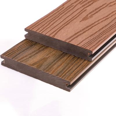 China Cheap Outdoor Decking ECO-Friendly+fireproof+waterproof Extrusion Decking Solid Outdoor Solid Wpc Composite Decking Solid Wpc Flooring ECO-Friendly+fireproof+waterproof Wood Co Panels for sale