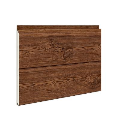 China Modern Decorative 16mm PU Sandwich Wall Panel Woodgrain for sale