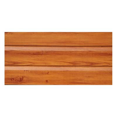 China Modern PU Sandwich Panel Wood Grain Exterior Decorative Wall Panel 16mm Thick for sale