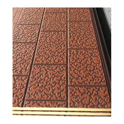 China 380mm Newest Design Top Quality Decorative PU Polyurethane Sandwich Panel for sale