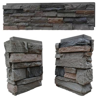 China lightweight /cut to size /easy install/durable PU artificial stone faux stone exterior wall siding stone types panel for sale