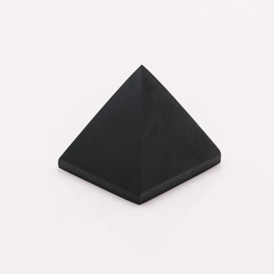 China China Wholesale Natural Gemstone Fengshui Carved Crystals Healing Stones Shungite Pyramid For Decoration for sale