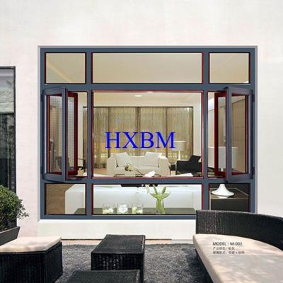 China Villa Use Resistant Aluminum Clad Wood Windows 6063 -T5 Aluminum Profile ROTO Hardware for sale