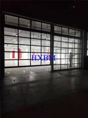 중국 Aluminium glass Garage Doors With powder coated color and Remote Control for construction 판매용