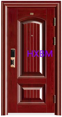 China Puertas de acero exteriores de la seguridad de la entrada principal del hurto anti de madera del color para el hogar de lujo en venta