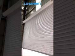 Remote Control Aluminium Garage Doors Automatic Roll Up With Wood Color Finishing