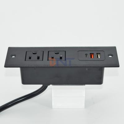 China OEM/ODM Office multifunctional sofa socket build in table socket us power socket with usb A+C ports for sale