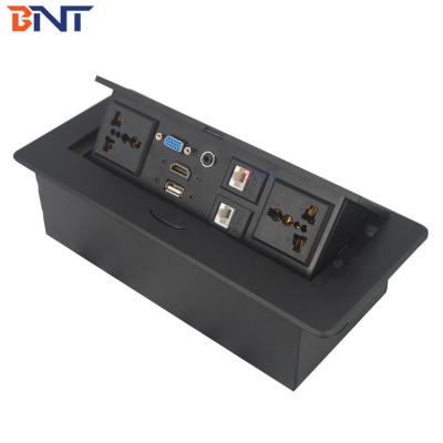 China Office Hydraulic Desk Pop Up Sockets , Pop Up Power Socket With XRL Connector for sale