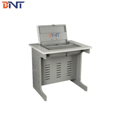 China Slim Flip Top Computer Desk With 100 - 120 Graad Draaibare Hoek Te koop