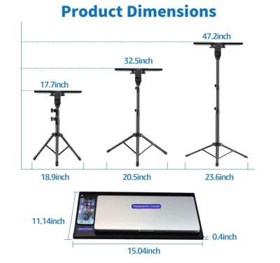 China Höhen-Computer-Stativ-Stand des Stahl-1530mm mit Behälter zu verkaufen