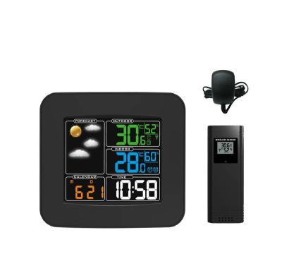 China Radio Control Mini Azan Clock Home / Office Dual Alarm With Outdoor Sensor for sale