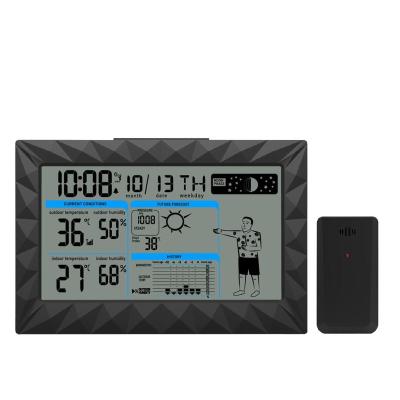 China Home Wireless Digital Weather Station With Temperature Humidity Clothing Indicator for sale