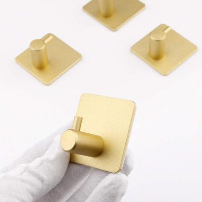 China Stainless Steel Self Adhesive Viable Hooks Hanger For Bathroom Kitchen for sale