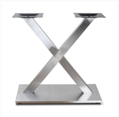 China Hot Selling Easy Installation Scratch Resistant Black Metal Stainless Steel Table Base for sale