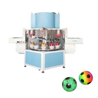 China Garment Shops 2 Color PVC Automatic Golf Ball 360 Degree Round Pad Printer Printing Machine for sale