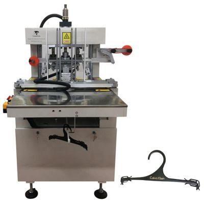 China Garment Shops Plastic Hanger Automatic Gold Foiling Hot Stamping Making Machine for sale