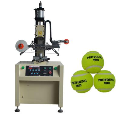 China Semi Automatic Mini Tennis Ball Air Pressure Gold Foil Stamping Machine Tennis Hot Logo for sale