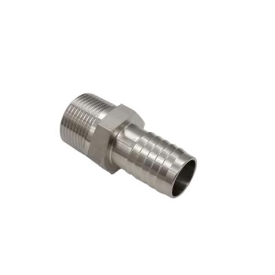 China Fluid Handling Taper Joint Thread Air Hose Stainless Steel Male 3/4 End NPT Quick Coupling Thread Fittings for sale