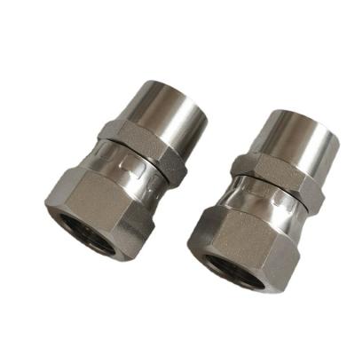 China SS304 Low Price 37 Degree Sus304 316L Stainless Steel Jic 1-1/2 Inch Female Swivel Weld On Fitting for sale