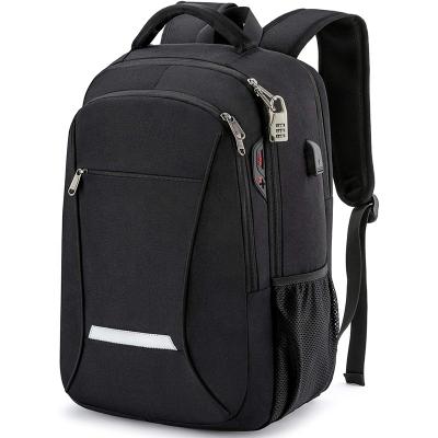 China Travel Business Anti Theft Laptop Backpack with USB Charging Port, Water Resistant Anti Theft School Laptop Bag for sale