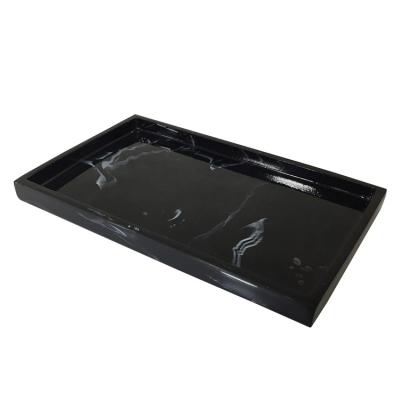 China High End Nordic Style Hotel Bathroom Supplies Wash Tray Marble Tray Bathroom Tray Set for sale