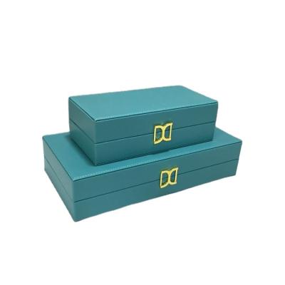 China MDF+Leather+ hardware+Piano Lacquer Luxury Girl Decorative Storage Box Necklace Jewelry Pendant Storage Box With Lid for sale