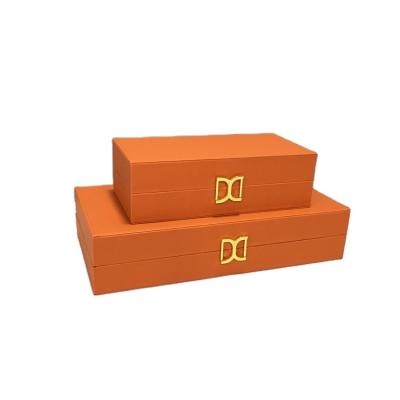 China Custom MDF+Leather+ hardware+Piano lacquer women leather storage box necklace pendant earring decorative jewelry box with lid for sale