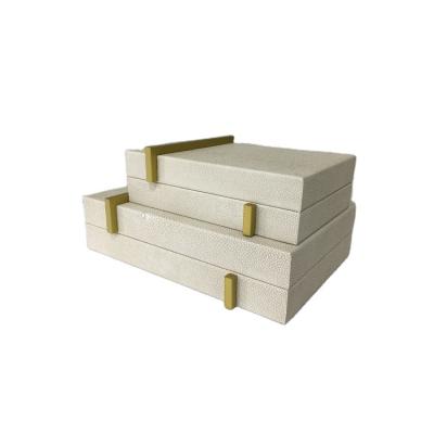 China MDF+Leather+ hardware+Piano lacquer custom leather jewelry packaging box set high quality materials luxury jewelry storage box for sale