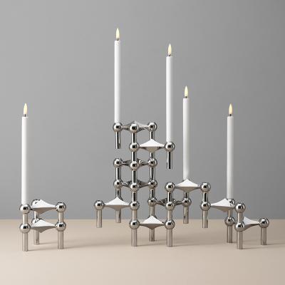 China Europe Metal Candle Holder Metal Candle Holder Nordic Decorative Wrought Iron Candle Holder for sale