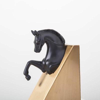 China Hot Selling Custom Handmade Art Decor Horse Bookends Horse Head Bookends for sale