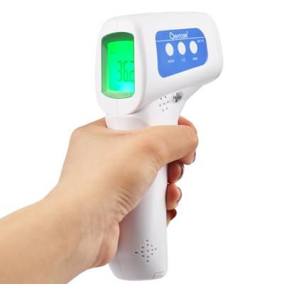 China 32 Memories Forehead LCD IR Fever Body Temperature Measurement Diagnostic Tool Device Baby Infrared Non-contact Thermometer for sale