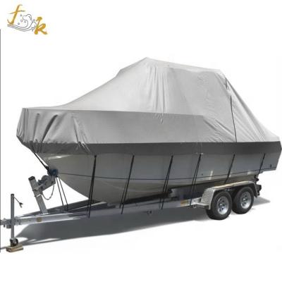 China 600D Oxford PVC Coating Factory Customized General Yacht Proof Boat Cover 600D Oxford Cloth V-Shape Machine Waterproof And UV Resistant General Voc for sale