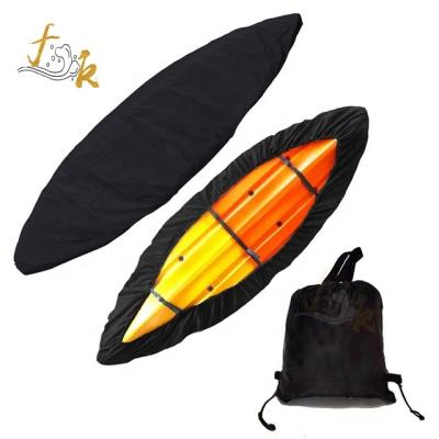 China Black 420D Oxford Cloth Canoe Boat Cover Waterproof Polyester Kayak Dust Cover High Quality Durable Oxford Cloth In Different Sizes for sale