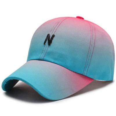 China 2020 New Arrival Casual Hip Hop Gradient JOINT Baseball Cap Cotton Covers Embroidery Fitted Snapback Hats for sale