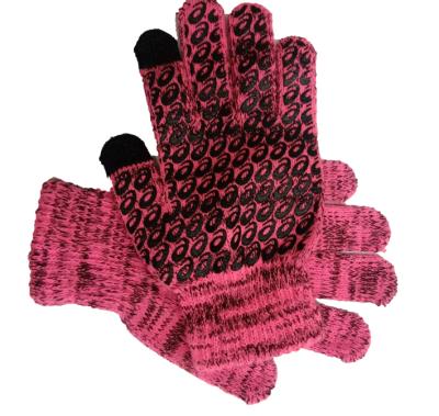 China Striped Gloves With Grips Cheap Unite Winter Touch Screen Gloves Palm Anti Slip Gloves for sale